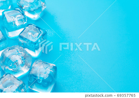 Ice cubes and water drops Ice cubes and water drops 69357765