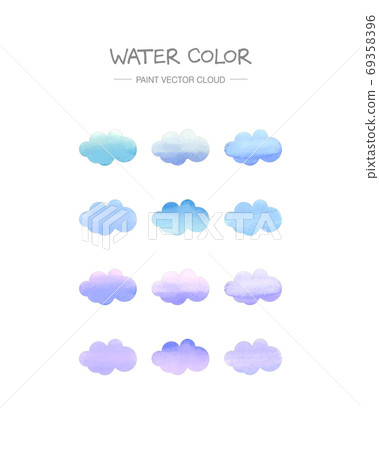 Watercolor vector layer 69358396