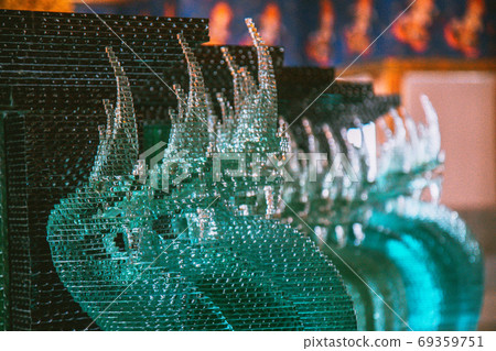 Wat Paknam Bhasicharoen, a temple, pagoda and Buddha statue in Bangkok Thailand 69359751