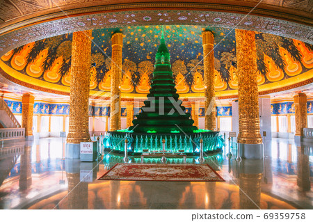 Wat Paknam Bhasicharoen, a temple, pagoda and Buddha statue in Bangkok Thailand 69359758