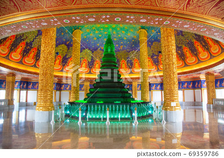 Wat Paknam Bhasicharoen, a temple, pagoda and Buddha statue in Bangkok Thailand 69359786