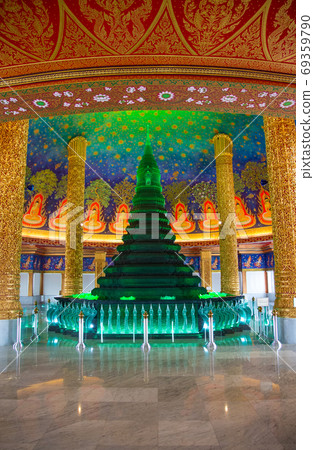 Wat Paknam Bhasicharoen, a temple, pagoda and Buddha statue in Bangkok Thailand 69359790