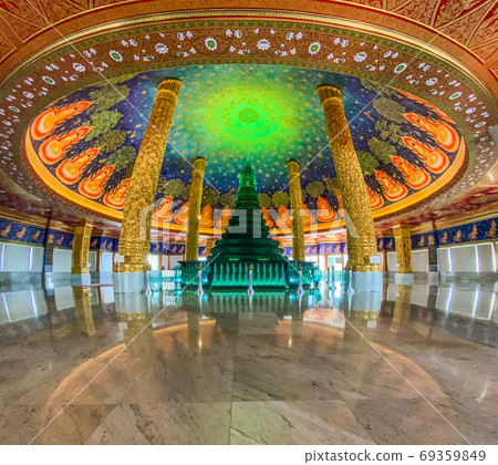 Wat Paknam Bhasicharoen, a temple, pagoda and Buddha statue in Bangkok Thailand Wat Paknam Bhasicharoen, a temple, pagoda and Buddha statue in Bangkok Thailand 69359849