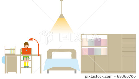 Housing. Children's room interior and children Housing. Children's room interior and children 69360700