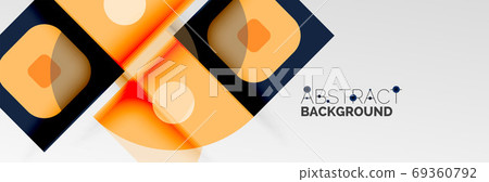 Bright color circles, abstract round shapes and triangles composition with shadow effects. Vector modern geometric design template Bright color circles, abstract round shapes and triangles composition with shadow effects. Vector modern geometric design template 69360792