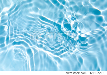 transparent blue colored clear calm water surface texture  69362213