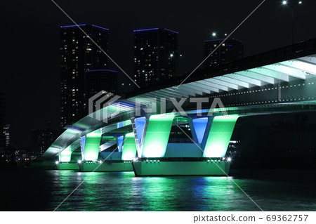 Toyosu Ohashi illuminated 69362757