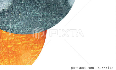 Japanese template vector set. Geometric background set. Modern w 69363148