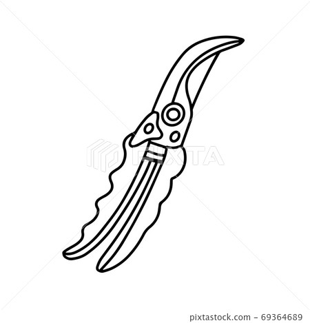 Garden tools for working with flowers and shrubs 69364689