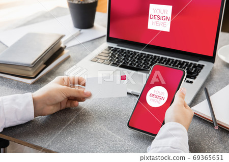 Devices or gadgets with copyspace for ad - mockup, digital concept Devices or gadgets with copyspace for ad - mockup, digital concept 69365651