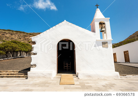Famous landmark in el Hierro island, Virgen de los reyes ermitage, Canary islands, Spain. Famous landmark in el Hierro island, Virgen de los reyes ermitage, Canary islands, Spain. 69366578