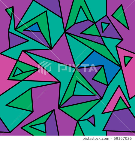 Fragment of geometric cubism, Abstract seamless pattern 3.3. 69367026