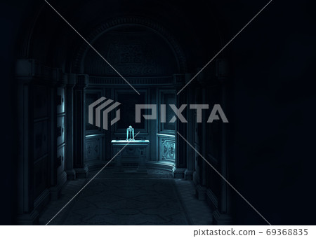 3d rendered crypt interior 3d rendered crypt interior 69368835