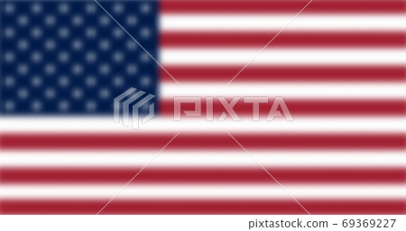 US American straight flag with true colors. 69369227