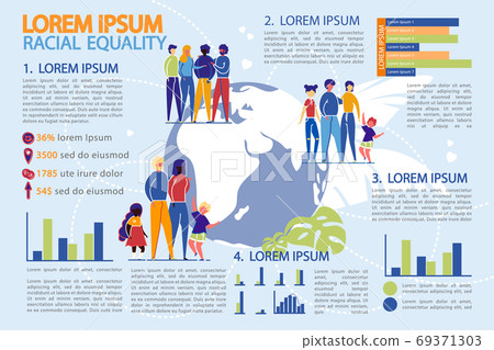 Racial Equality, Anti Discrimination Infographic. Racial Equality, Anti Discrimination Infographic. 69371303