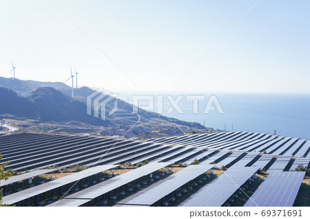 Huge solar power plant 69371691