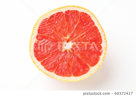 South African grapefruit (ruby) cross section white background white background South African grapefruit (ruby) cross section white background white background 69372417
