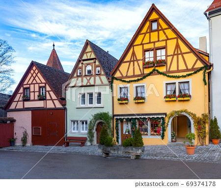 Rothenburg ob der Tauber. Old famous medieval city. Rothenburg ob der Tauber. Old famous medieval city. 69374178