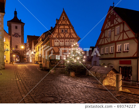 Rothenburg ob der Tauber. Old famous medieval city. Rothenburg ob der Tauber. Old famous medieval city. 69374227