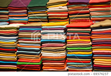 Examples of fabric of various color and type Examples of fabric of various color and type 69374237