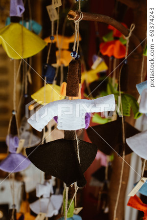 Whirling dancing dervish doll figurine in garment 69374243