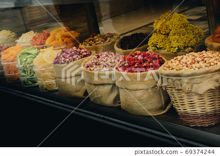 Natural Dry fruit sell in market Natural Dry fruit sell in market 69374244