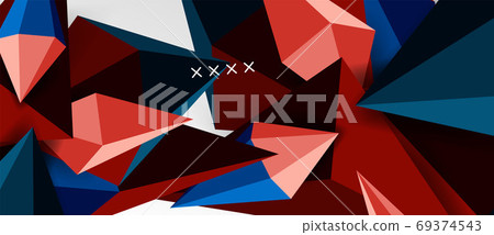 3d low poly abstract shape background vector illustration 3d low poly abstract shape background vector illustration 69374543