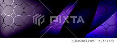 Fluid gradient neon color waves, vector abstract background 69374722