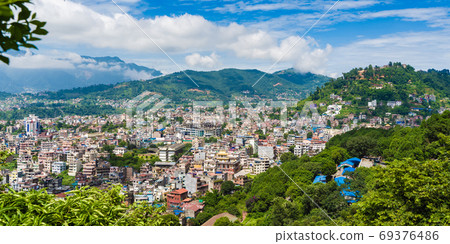 Panoramic top view of Katmandu city, Nepal Panoramic top view of Katmandu city, Nepal 69376486