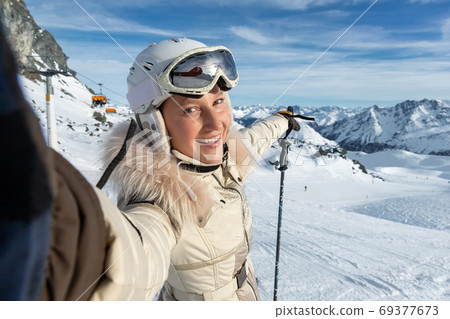 Young adult beautiful happy attractive caucasian 69377673