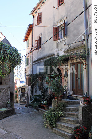 Moscenice by the end of summer, views, Adriatic coast, Croatia 69378053