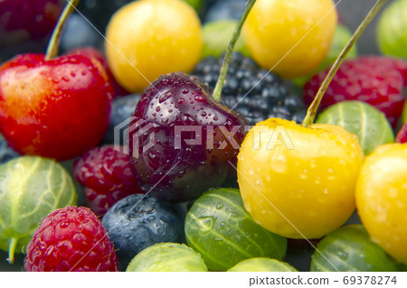 lots of fresh different berries. useful vitamin healthy food fru lots of fresh different berries. useful vitamin healthy food fru 69378274