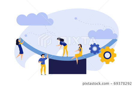 Comparison employee business people vector illustration. Advocat Comparison employee business people vector illustration. Advocat 69378292