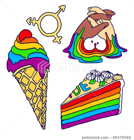 Transgender symbols on white isolated backdrop. Transgender symbols on white isolated backdrop. 69378568