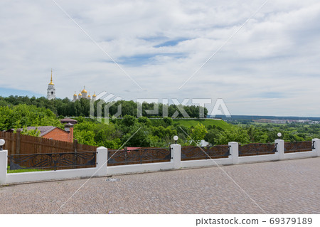 view of the Assumption Cathedral from the observation deck in the city of Vladimir view of the Assumption Cathedral from the observation deck in the city of Vladimir 69379189