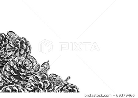 Autumn background material monochrome 69379466
