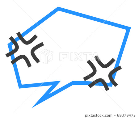 Illustration of angry blowout 69379472