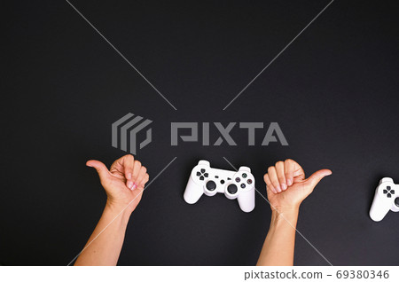 Computer game competition. Gaming concept. 69380346