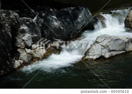 Matsuo River Valley in Nishiiya Village, Tokushima 69385610