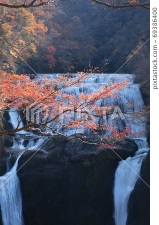 Fukuroda Falls of autumn leaves 69386400