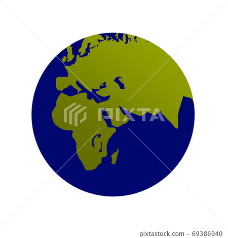 Illustration (image) of the earth seen from space Illustration (image) of the earth seen from space 69386940