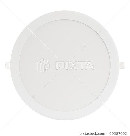 round led lamp for false ceiling, with frosted glass, on a white background 69387002