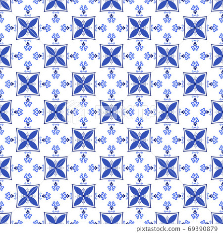 Azulejos portuguese traditional ornamental tile Azulejos portuguese traditional ornamental tile 69390879