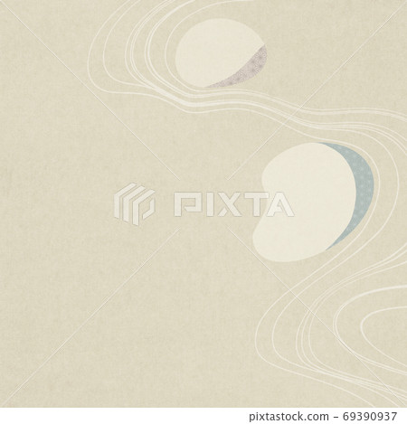 Japanese-style background inspired by the flow of a river-there are multiple variations 69390937
