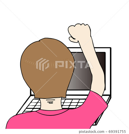 在PC上在線觀看並興奮的人們 69391755
