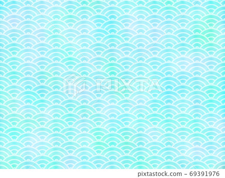 青海波背景 插圖素材 圖庫