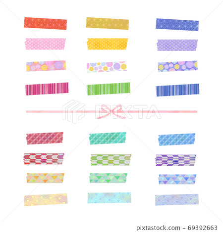 Japanese style masking tape set 69392663