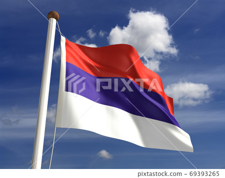 Serbia flag (with clipping path) Serbia flag (with clipping path) 69393265
