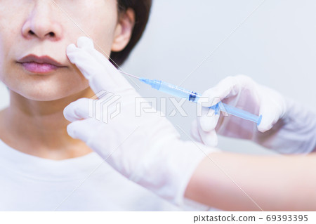 Botox injection [Image of cosmetic surgery] 69393395
