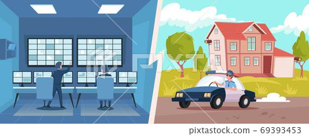 Home Security Illustration Home Security Illustration 69393453